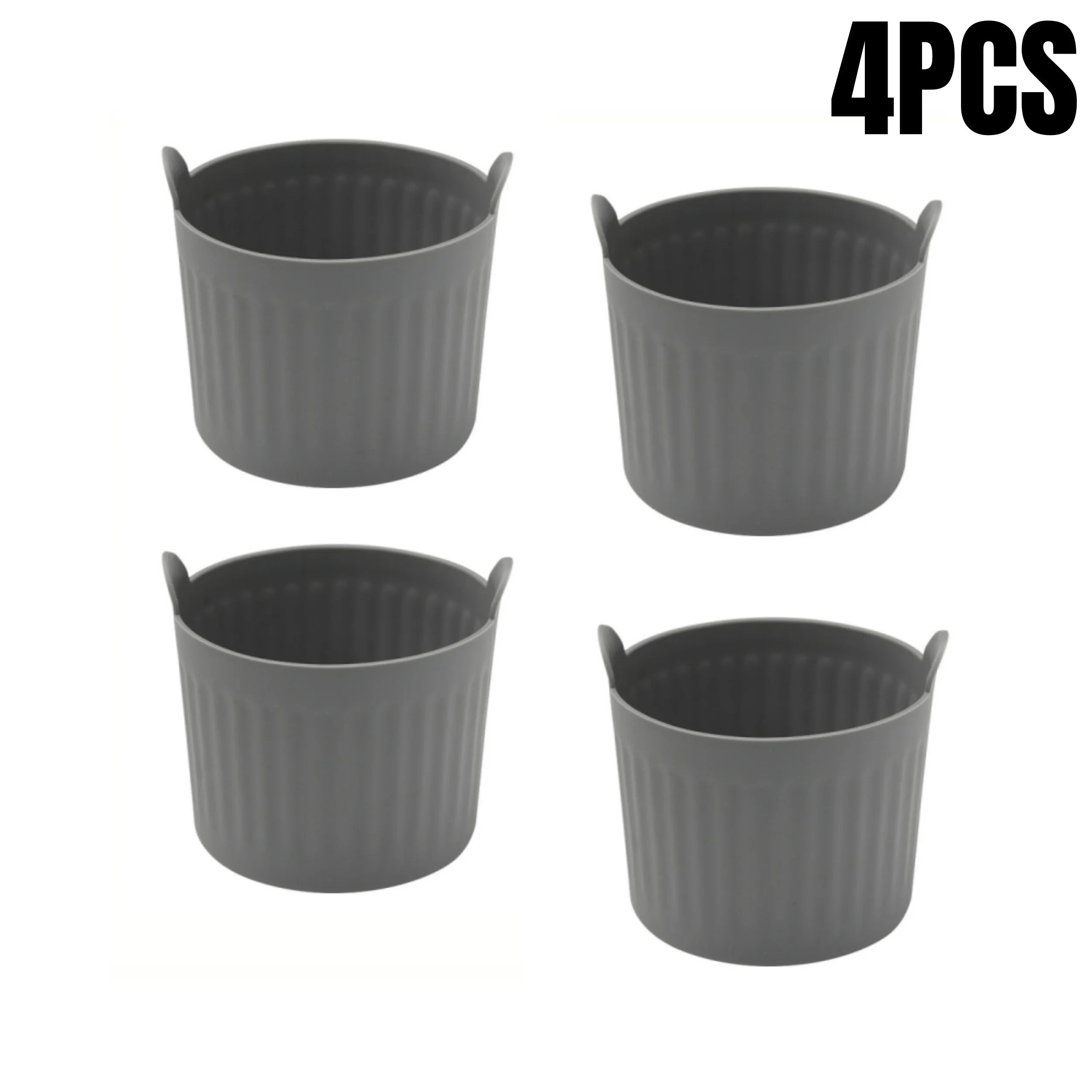Silicone Air Fryer Baking Cups Nonstick Muffin Ramekins Egg Cooker Set - 18