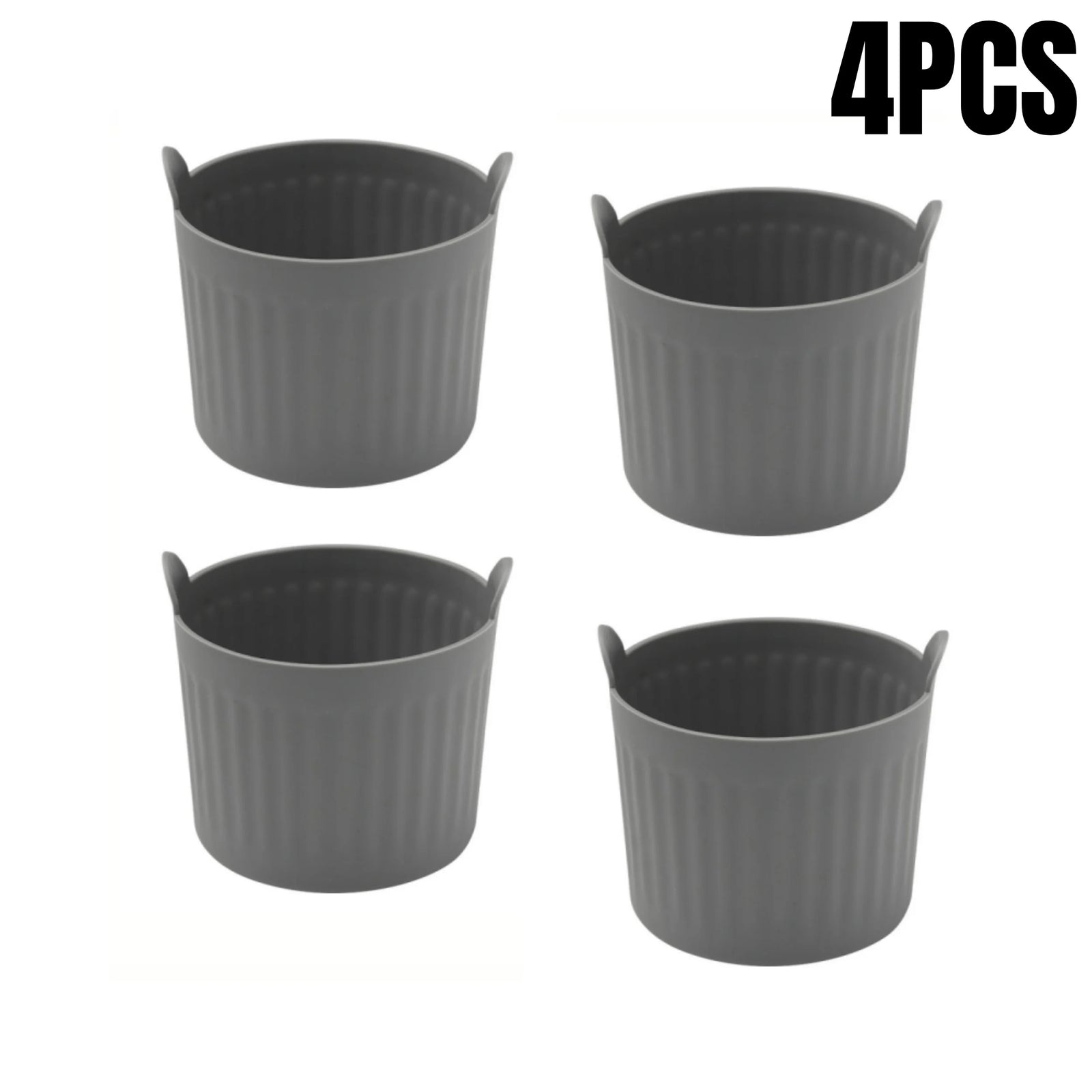 Silicone Air Fryer Baking Cups Nonstick Muffin Ramekins Egg Cooker Set