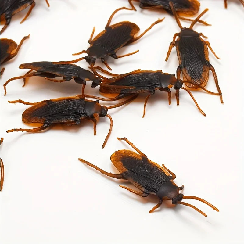 50pcs Realistic Fake Bug Prank Set Halloween Party Decor Props