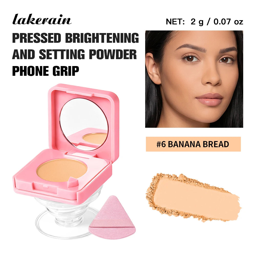 Pressed Powder Oil Control Matte Setting Face Makeup Compact