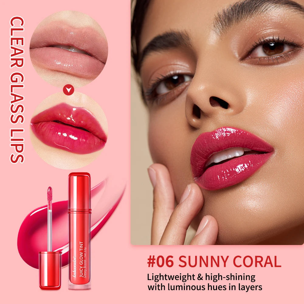 Lakerain Mirror Lip Glow Tint Juicy Gloss Lip Stain - 8