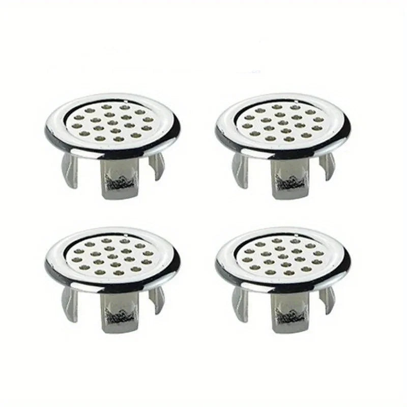 Bathroom Sink Overflow Cover Ring Chrome Basin Drain Cap Replacement