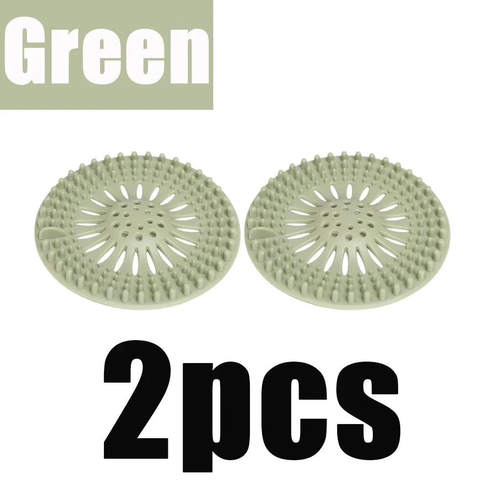 Silicone Sink Strainer Hair Catcher Drain Protector for Shower Bathtub - 17