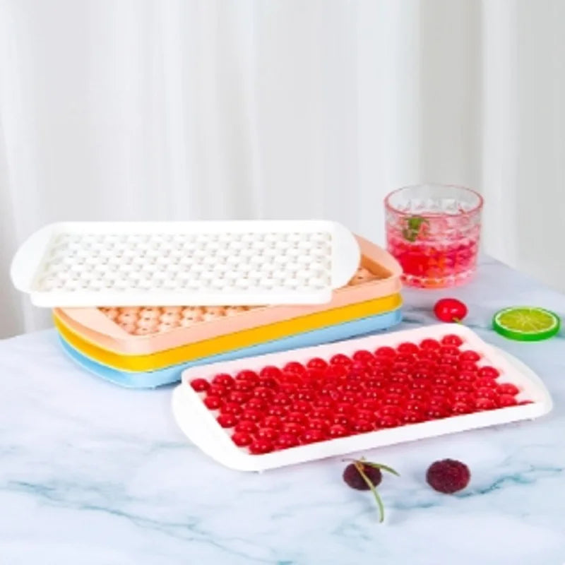 104 Grid Mini Ice Cube Tray Spherical Ball Maker Mold for Drinks - 10