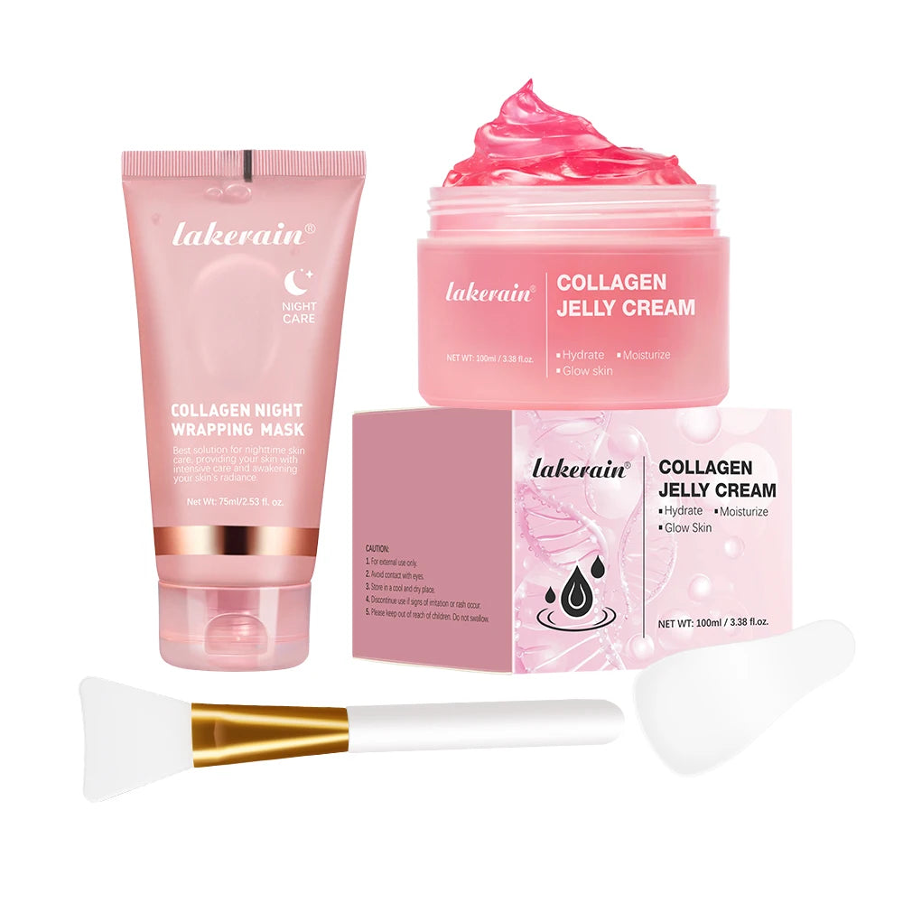 Collagen Jelly Cream Peel-Off Overnight Mask Hydrating Firming Skincare