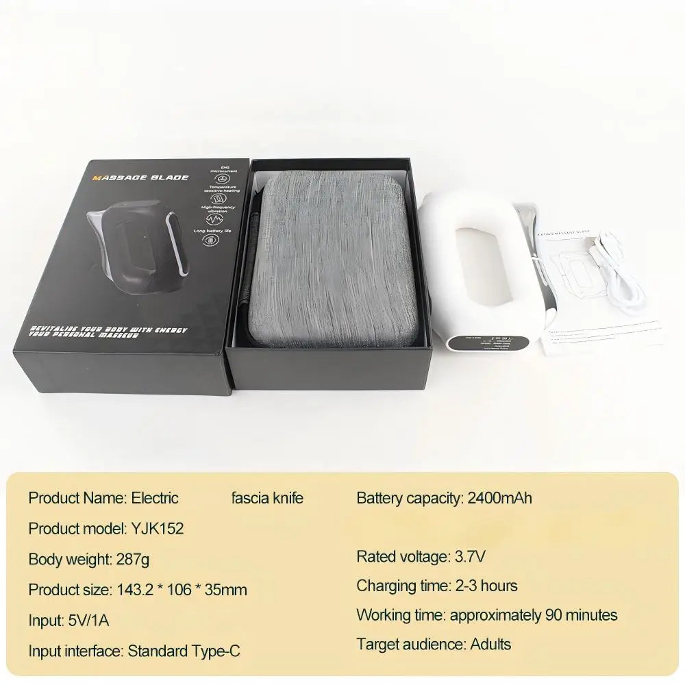 Electric Fascia Knife Vibration Body Massager Muscle Relaxation Tool