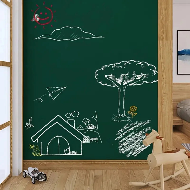 Self Adhesive Chalkboard Wall Sticker Blackboard Contact Paper with Chalk