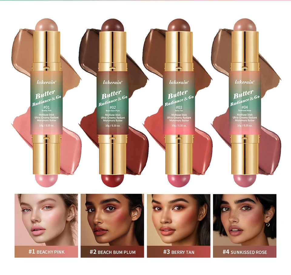 Double Headed Bronzer Blush Stick Multiuse Contouring Makeup