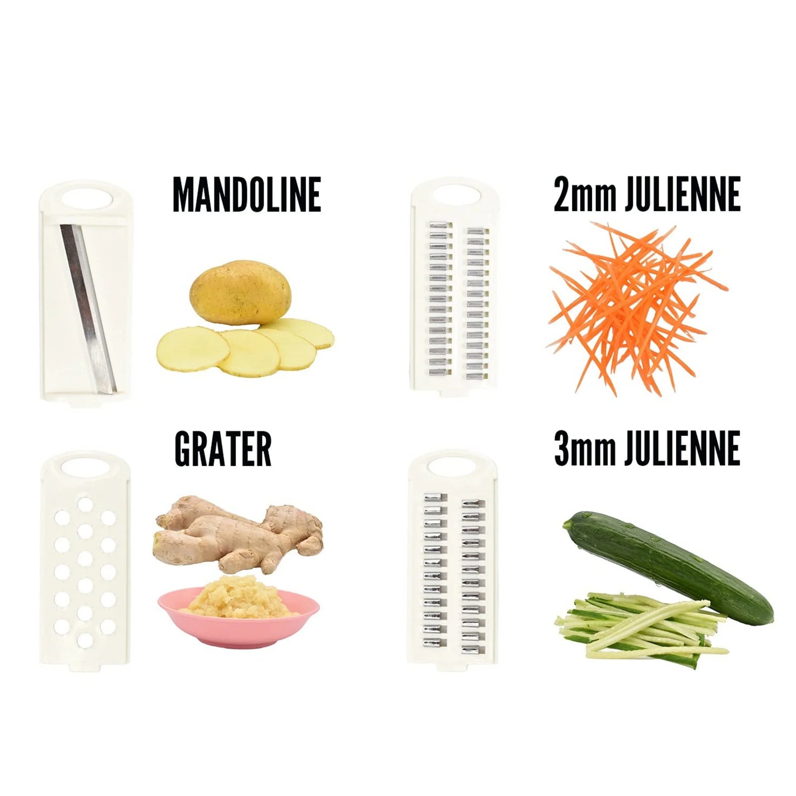 5-in-1 Vegetable Slicer Grater Multifunctional Kitchen Food Chopper