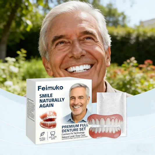 Instant Fake Teeth Denture Set Natural Smile Braces