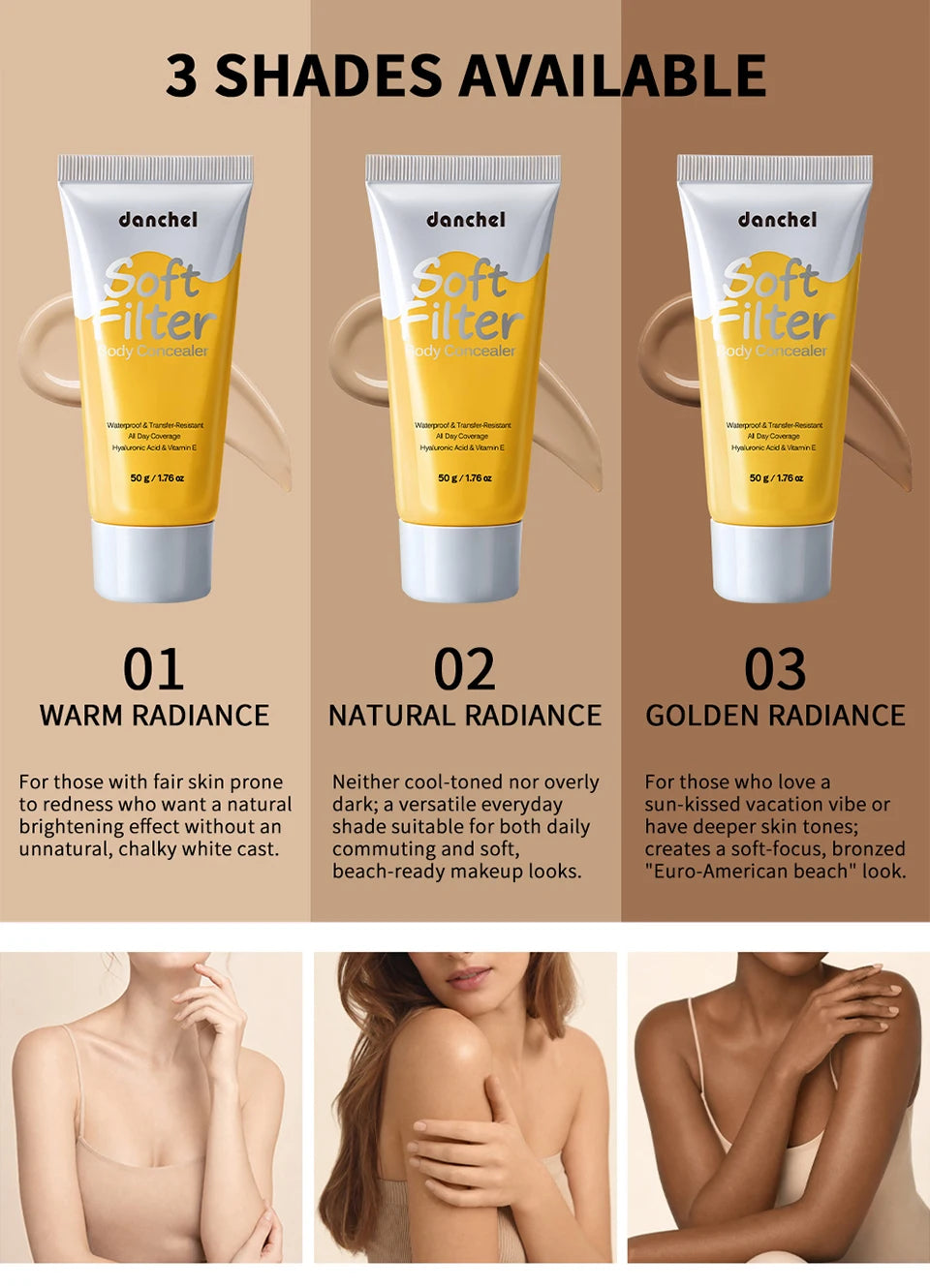 Waterproof Body Concealer Makeup For Tattoos Scars And Veins