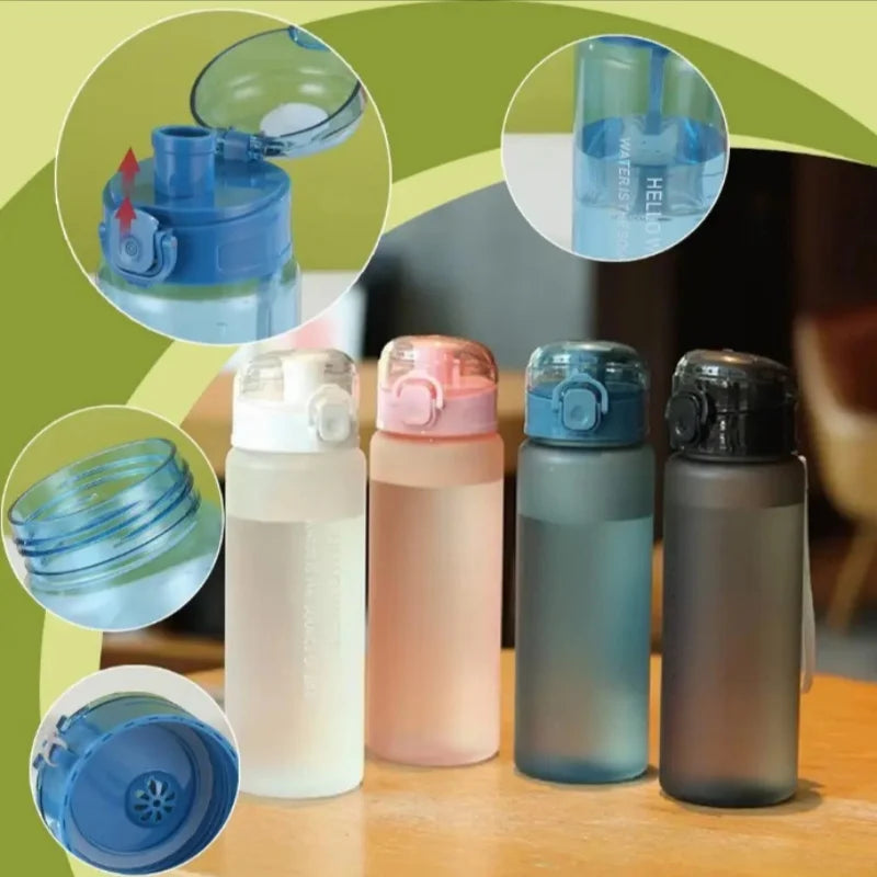Leak Proof Sports Water Bottle BPA Free Portable Hiking Gym Flask