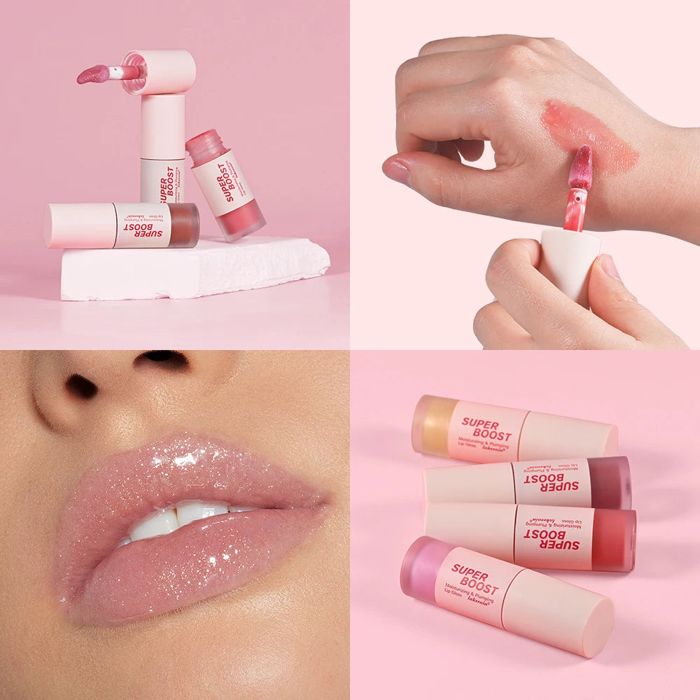 Lakerain Plumping Lip Gloss Hydrating Mirror Shine Lip Gloss - 5