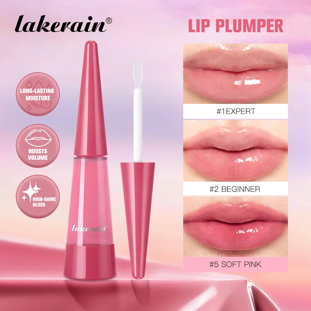 Lakerain Lip Plumper Serum Moisturizing Anti Wrinkle Gloss