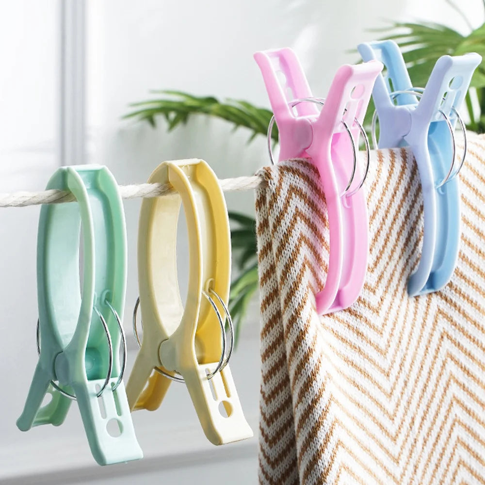 Large Beach Towel Clips Heavy Duty Non Slip Plastic Lounger Pegs