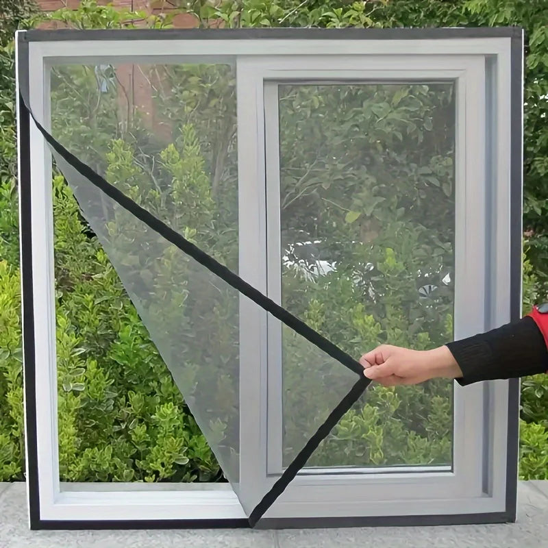 Velcro Anti-Mosquito Window Screen Self-Adhesive Invisible Mesh Curtain