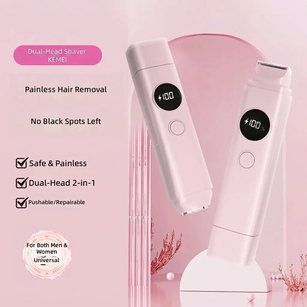 2 in 1 Electric Shaver & Painless Bikini Trimmer for Women - 3