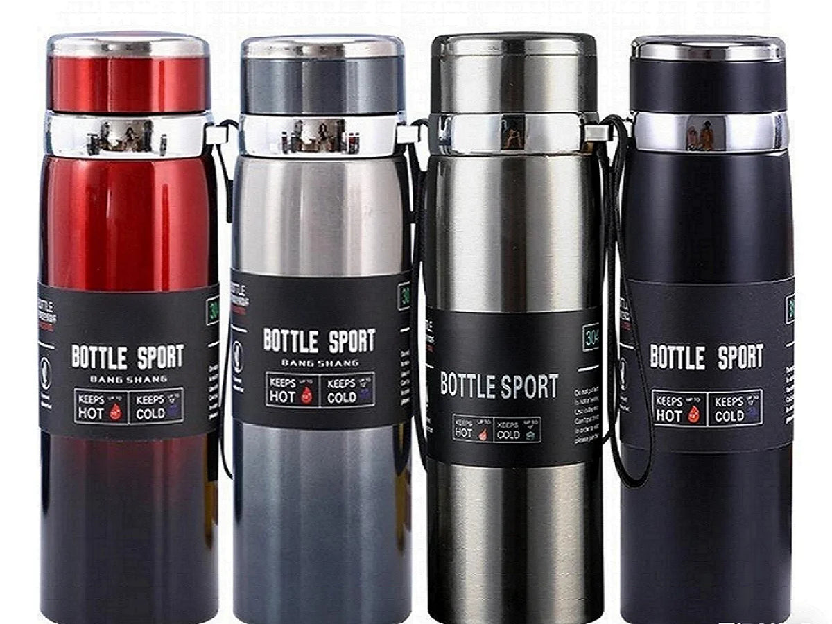 1L Stainless Steel Vacuum Flask Insulated Water Bottle Thermal Thermos - 2