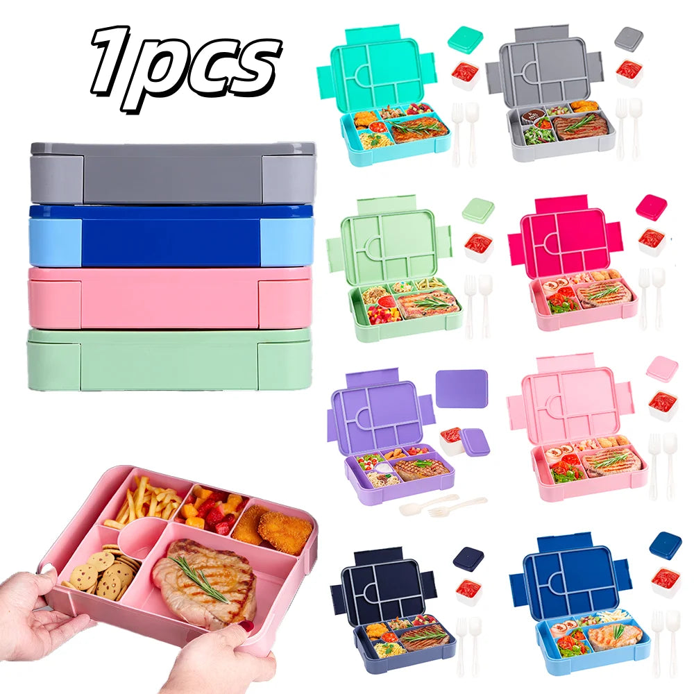 YOCITY Leakproof Bento Lunch Box Divided Food Container for School Work - 1