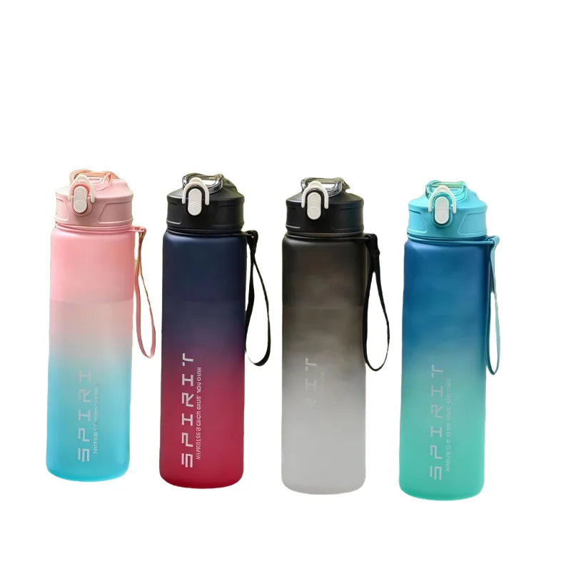 750ml Leak Proof Sports Water Bottle Portable Fitness Gym Jug
