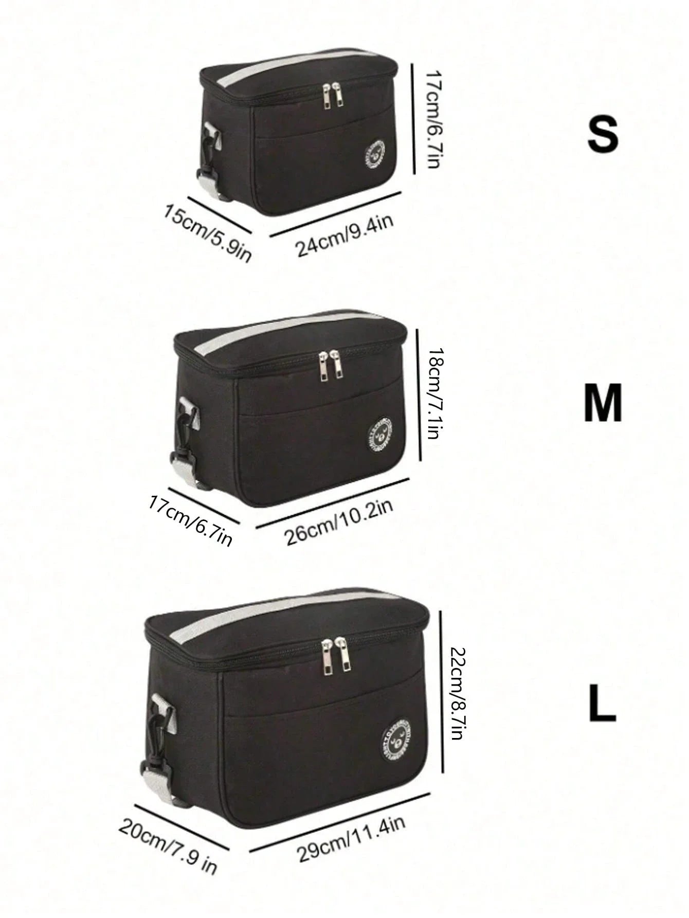 Insulated Lunch Bag Thermal Tote Cooler Box for Office Work and Travel