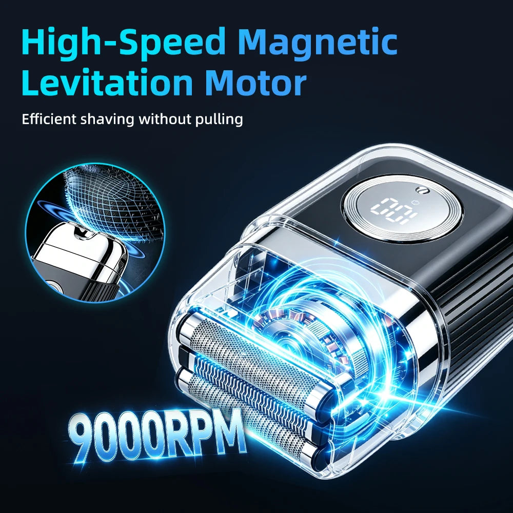 Electric Foil Shaver Portable Mini Razor Trimmer