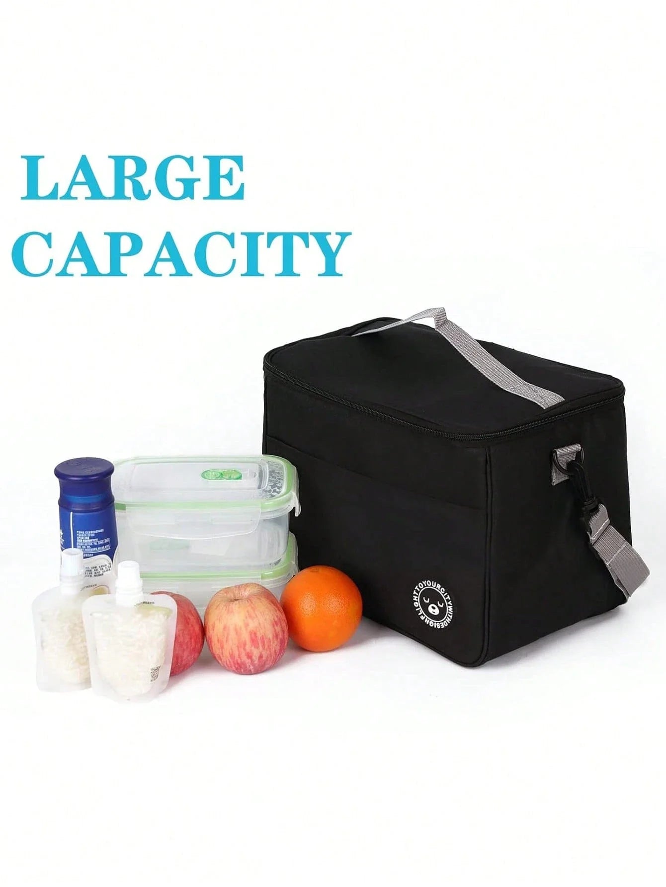 Insulated Lunch Bag Thermal Tote Cooler Box for Office Work and Travel - 3