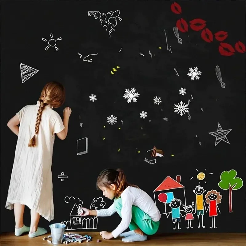 Self Adhesive Chalkboard Wall Sticker Blackboard Contact Paper with Chalk