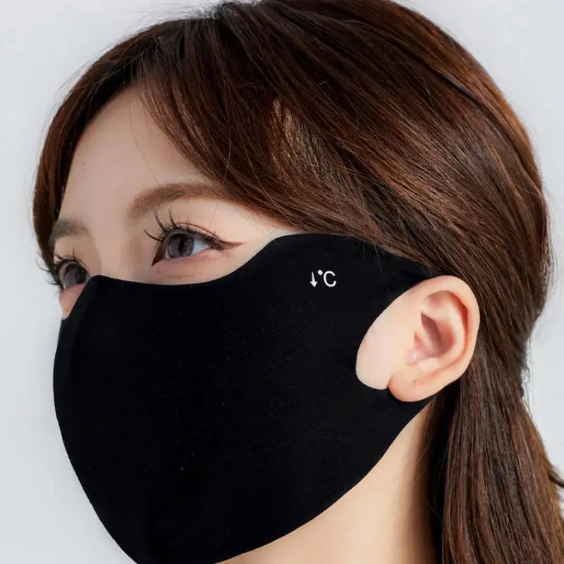 Ice Silk Sunscreen Mask UV Protection Breathable Summer Face Cover