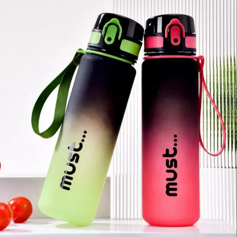 Fantia Gradient Sports Water Bottle Leakproof Fitness Gym Drinking Cup