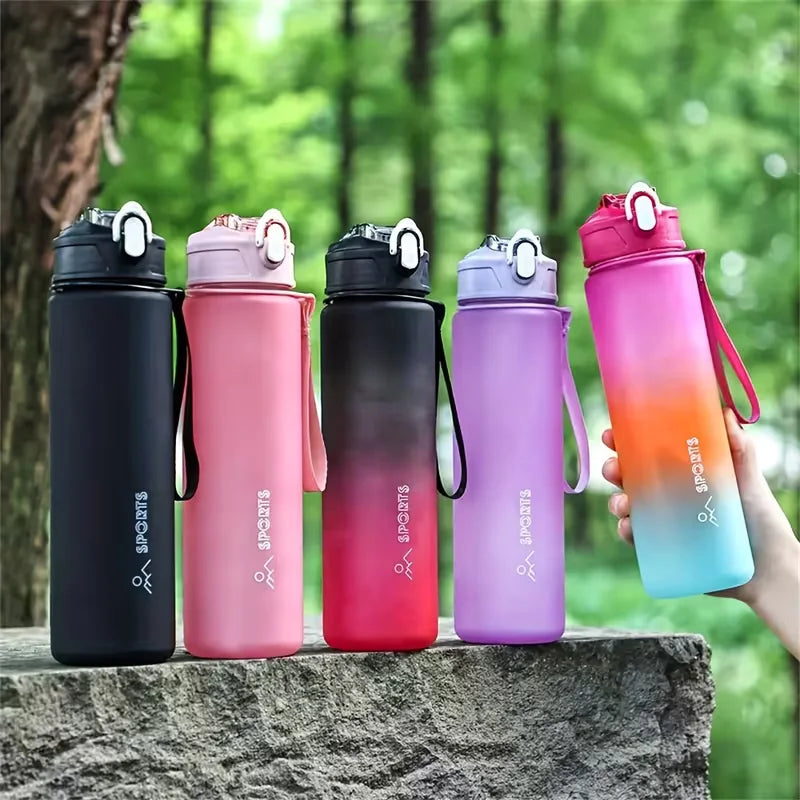 750ml Gradient Sports Water Bottle Leakproof Hydration Tracker Flask