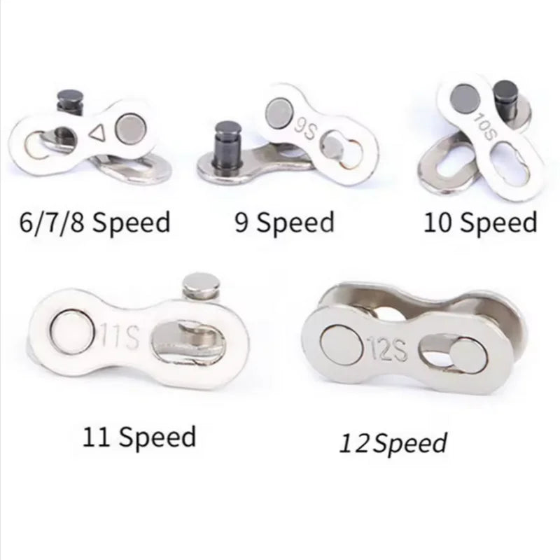 5 Pair Gold Bicycle Chain Quick Link Connector for 6 to 12 Speed Bikes - 3