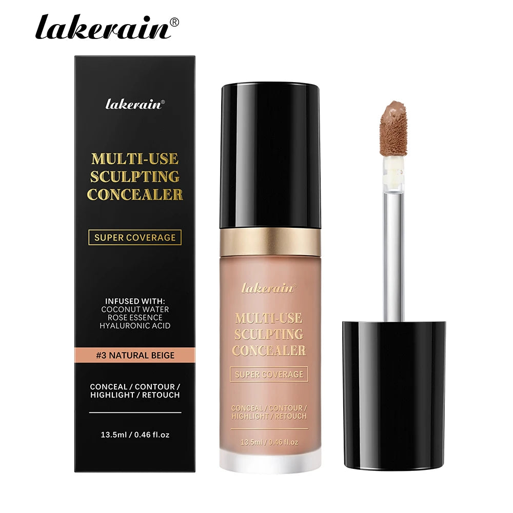 Lakerain Waterproof Concealer Matte High Coverage Liquid Foundation