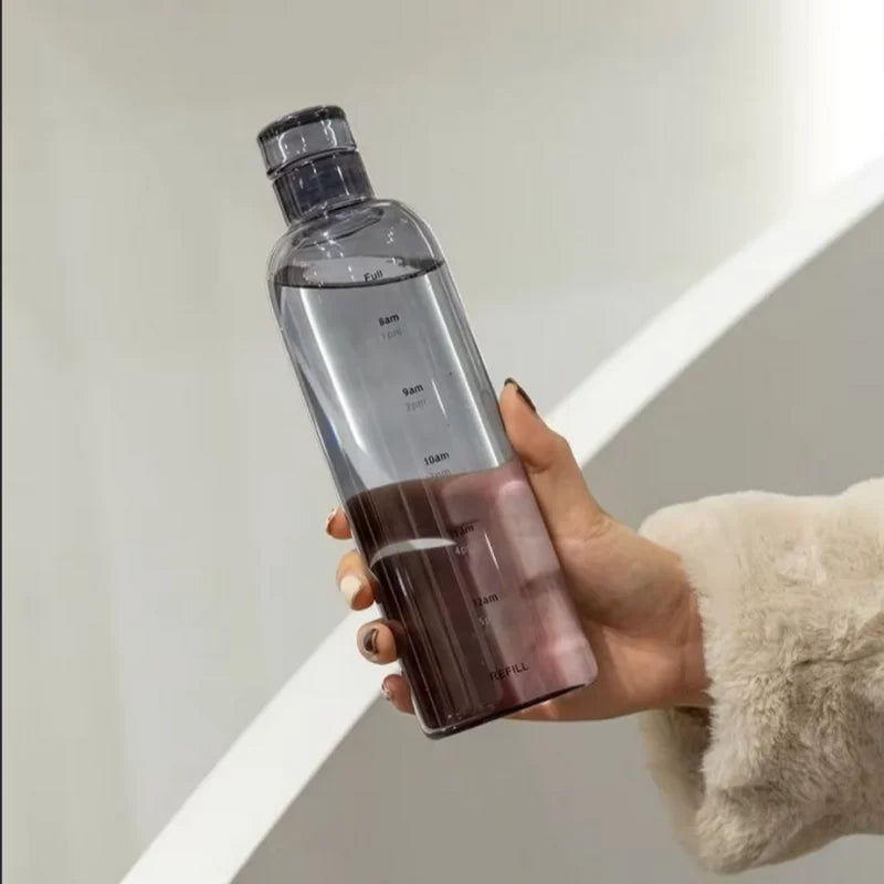 Large Capacity Transparent Water Bottle Portable Sports Travel Cup - 12