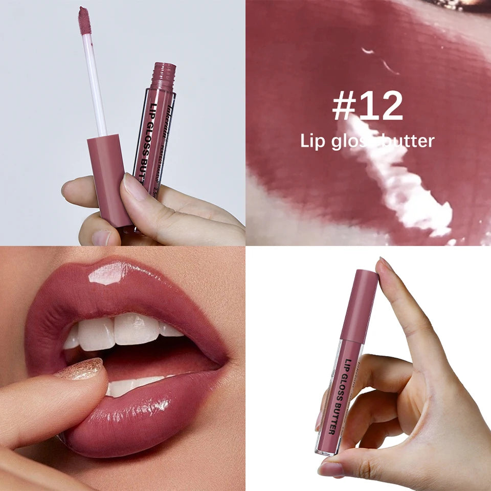 Lakerain Moisturizing Mirror Lip Gloss Butter Liquid Lip Makeup - 19