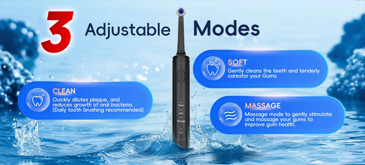 Electric Toothbrush & Water Flosser Oral Irrigator Kit