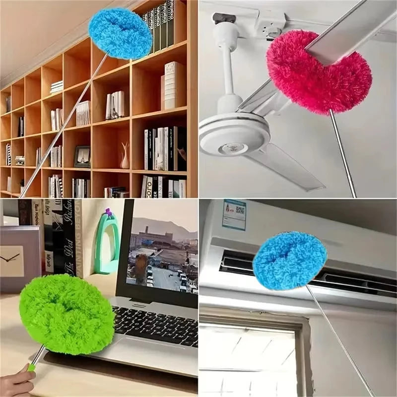 Microfiber Ceiling Fan Duster with Extendable Handle Cleaning Tool - 3