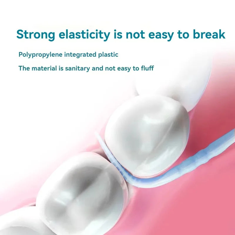 200Pcs Disposable Interdental Brush Toothpick Floss Sticks Oral Care - 4