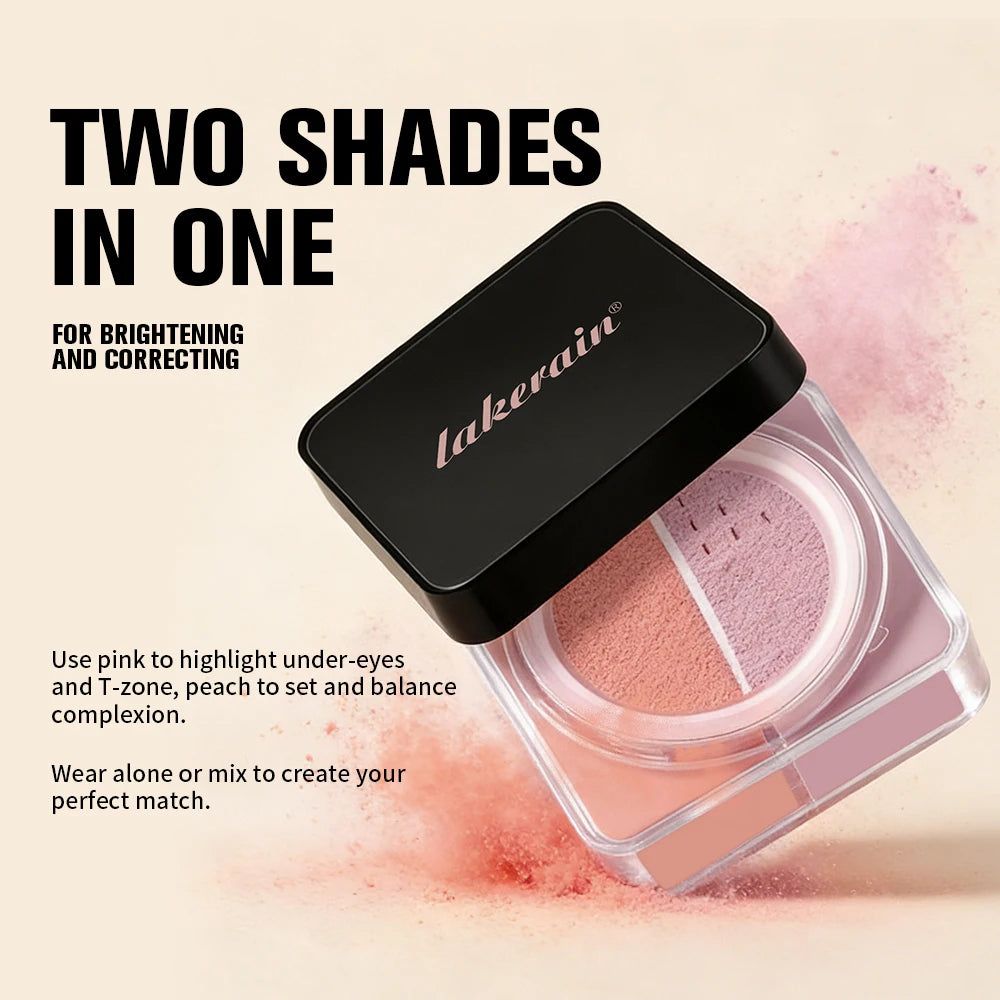 2-in-1 Color Correcting Setting Powder Matte Loose Powder - 3