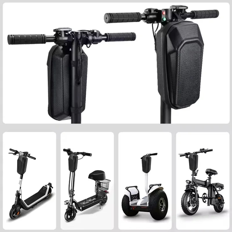 Electric Scooter Storage Bag Waterproof Hard Shell Front Hanging Case - 4