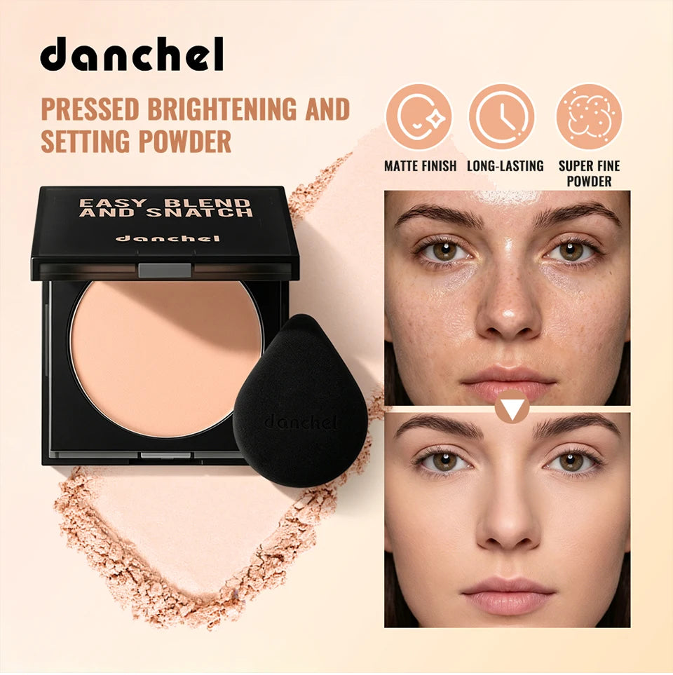 Soft Matte Pressed Powder Oil Control Setting Powder Face Makeup
