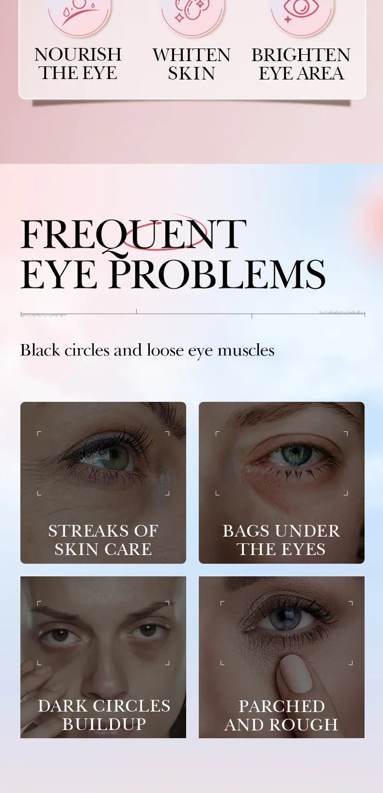 Anti Wrinkle Eye Cream Dark Circles and Fine Lines Remover - 12