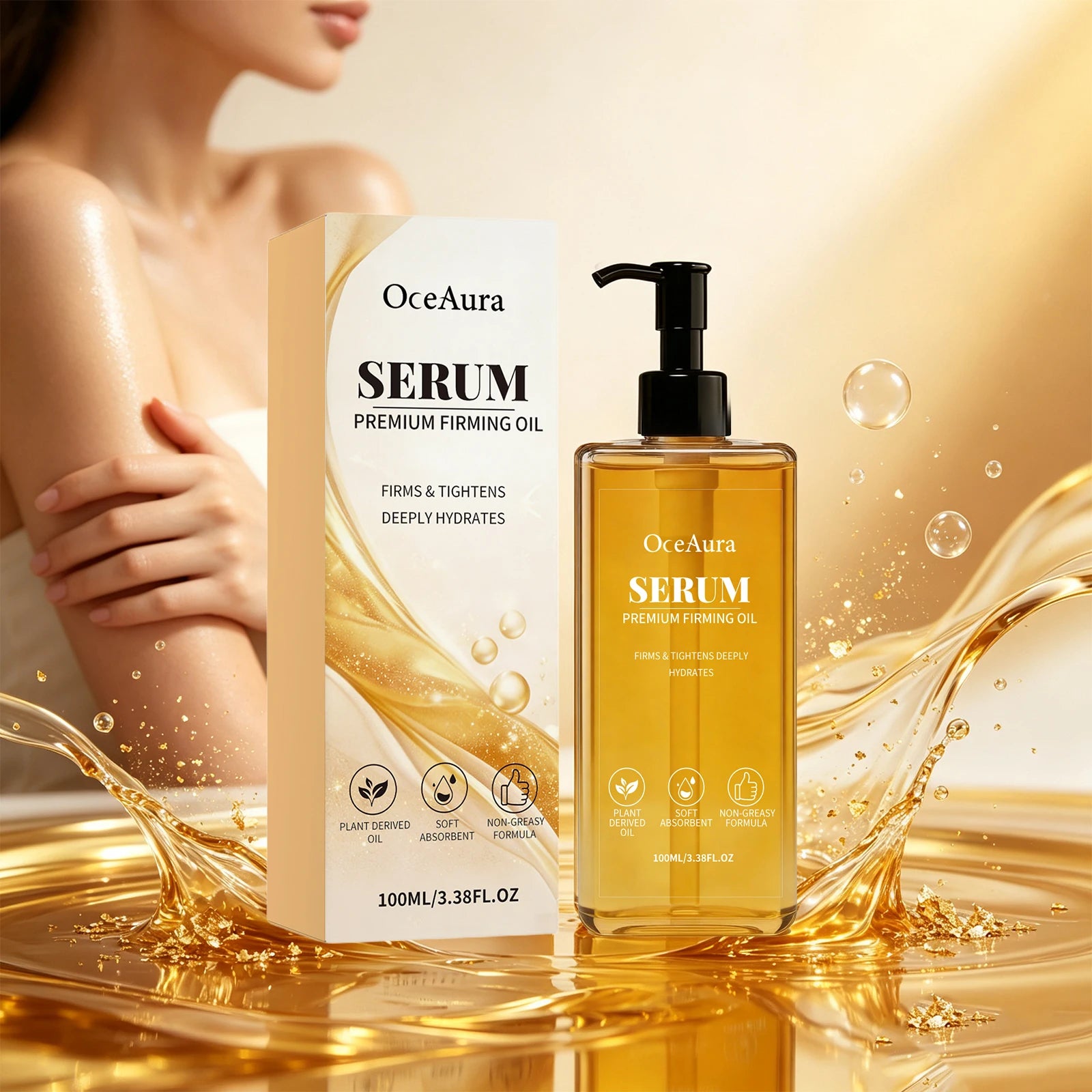 OceAura Firming Serum Oil Lifting Body Care Spa - 6