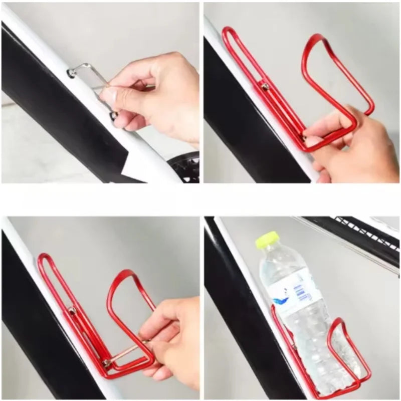 Aluminum Bike Water Bottle Cage Lightweight Cycling Drink Holder Mount
