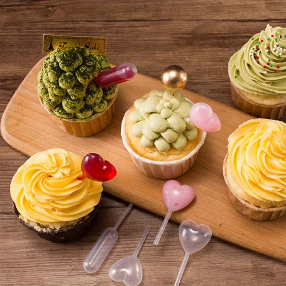 YOCITY Transfer Pipettes for Cupcakes Liquid Jam Squeeze Droppers