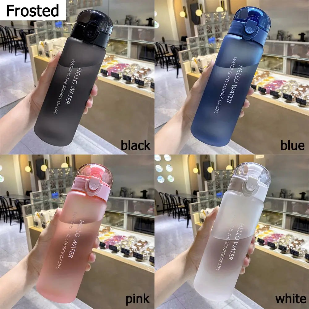 780ml Frosted Sports Water Bottle Leakproof Gym Travel Drinking Flask - 5