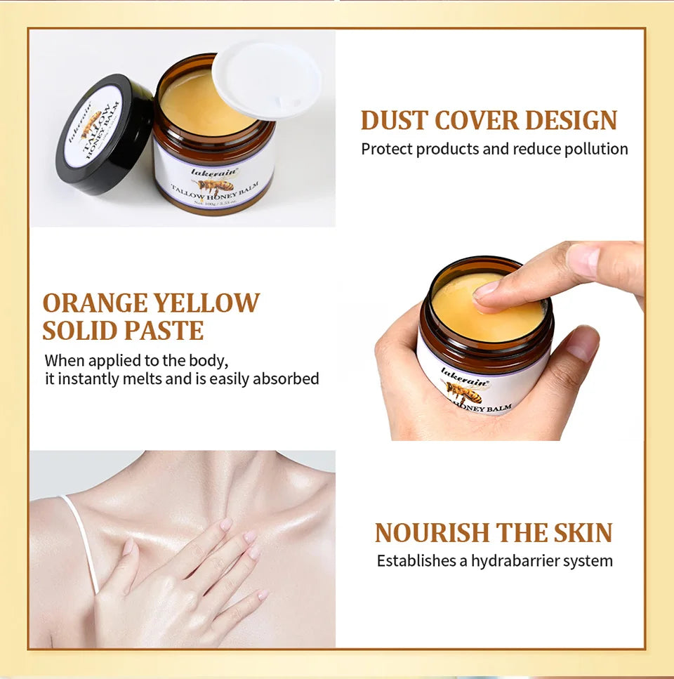Whipped Beef Tallow and Honey Balm Face Cream
