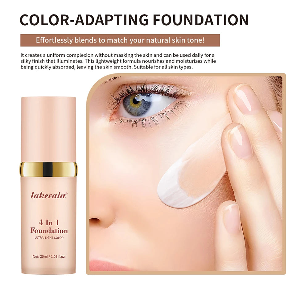 Color Changing Foundation SPF 30 Moisturizing Makeup Base - 10