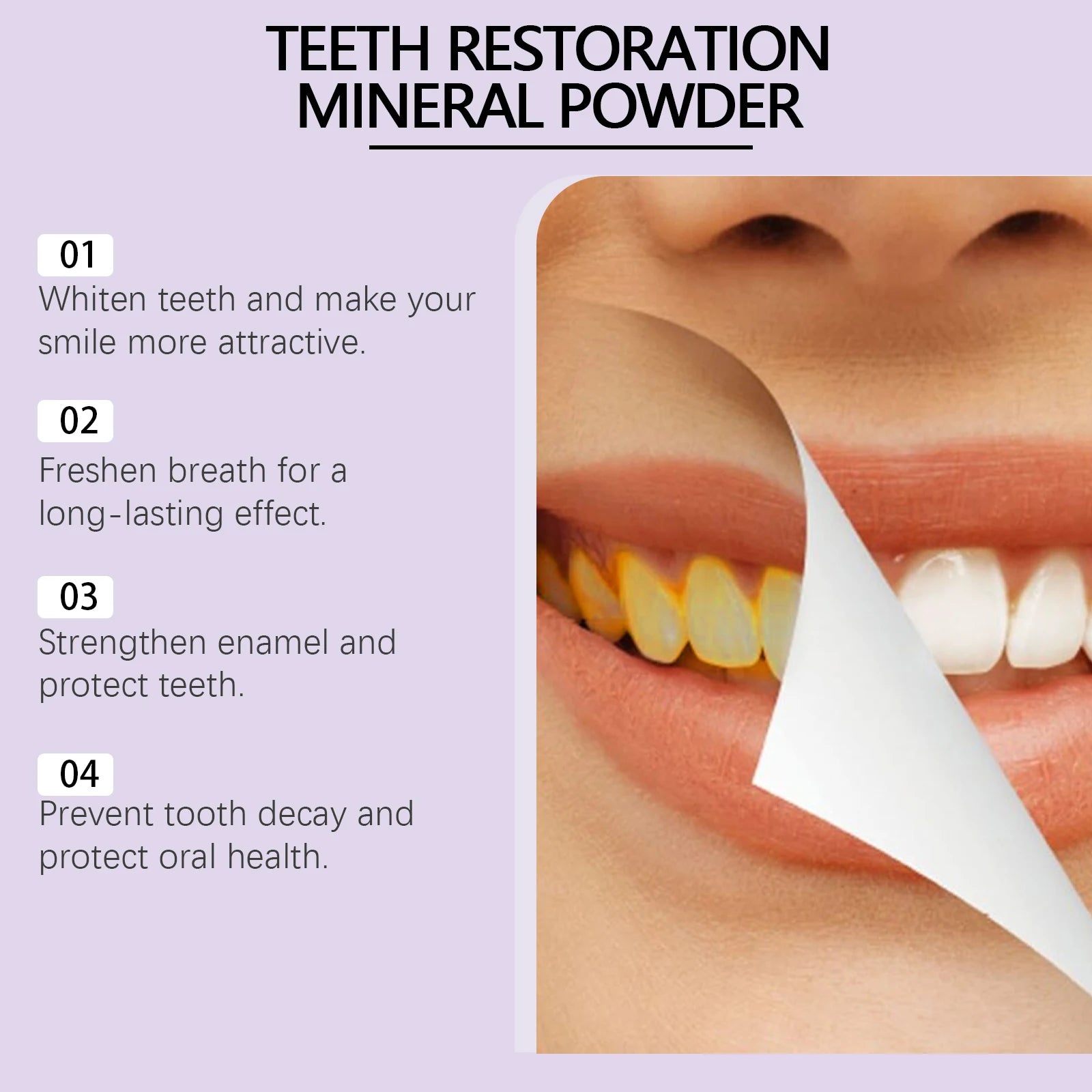 Teeth Whitening Powder Stain Remover Tooth Polish - 9