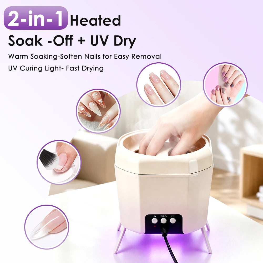 2 in 1 Nail Dryer and Electric Gel Polish Remover Bowl - 7